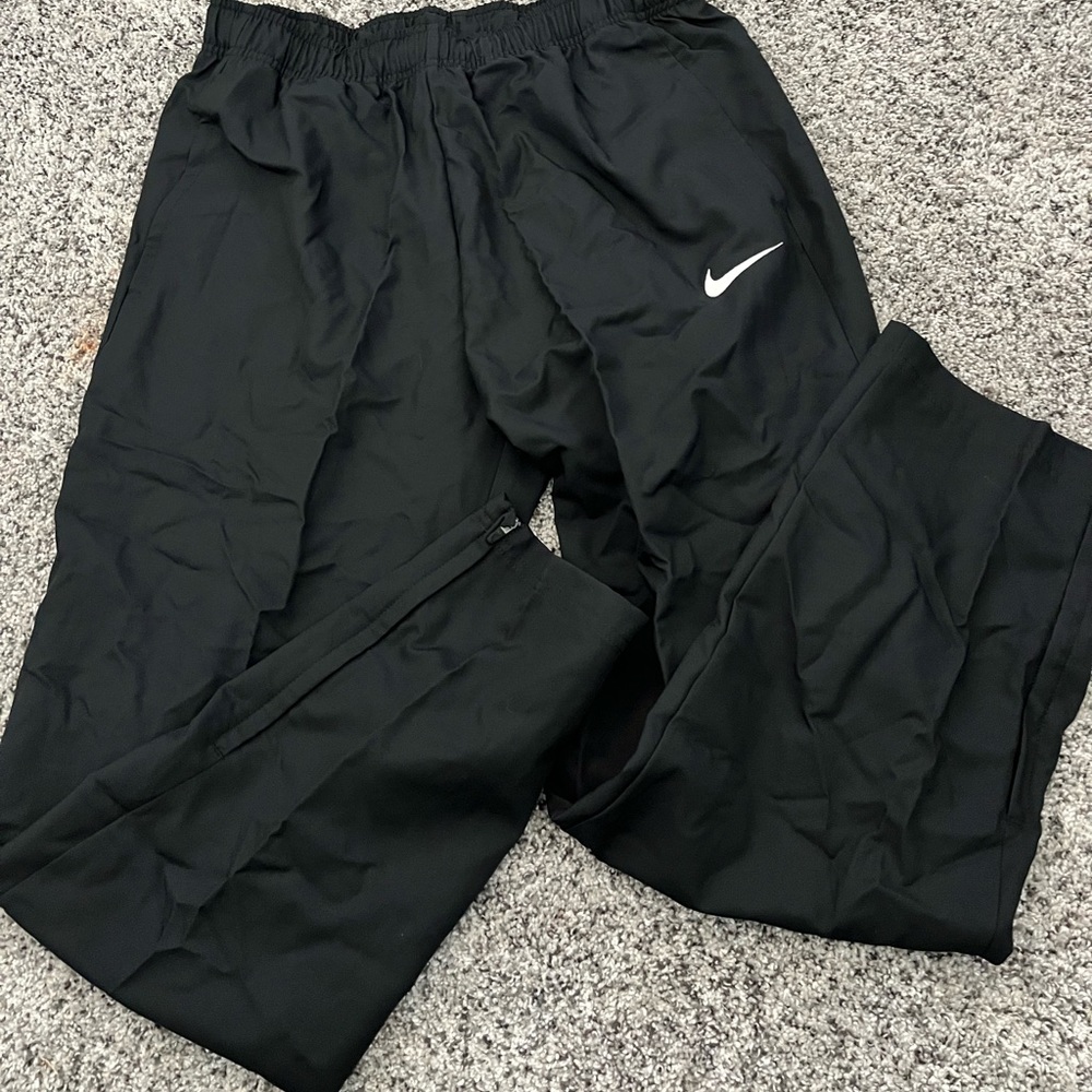 Black windbreaker pants